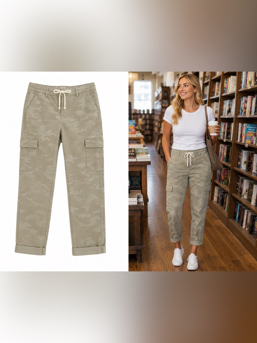 Torrid Camo Drawstring Cargo Joggers